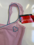 Load image into Gallery viewer, Deadstock 00's mesh cami w diamante heart • Size M
