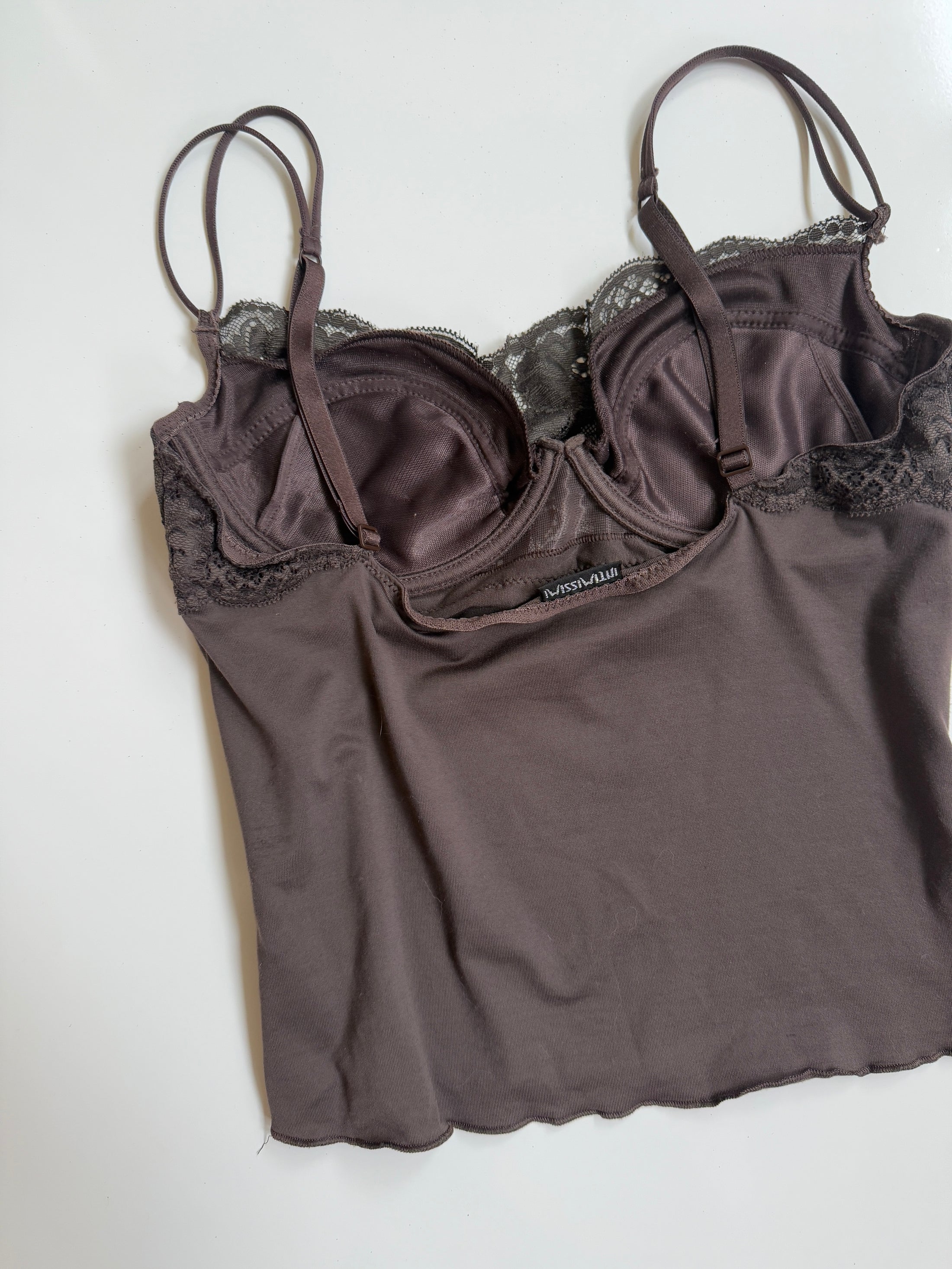 00's Intimissimi choc brown bustier  • Size S
