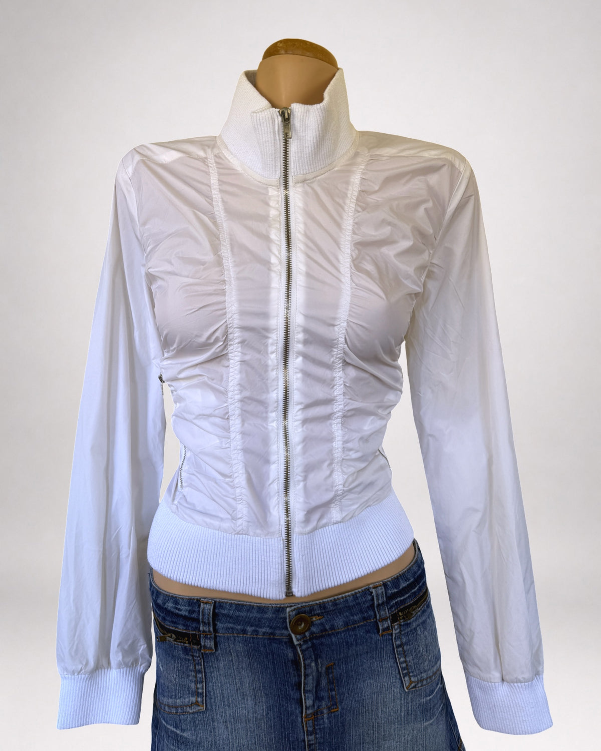 00s Morgan De toi nylon ruched jacket • Size S