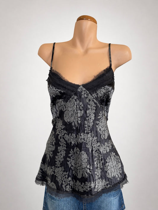 00's Silk pattern cami • Size M