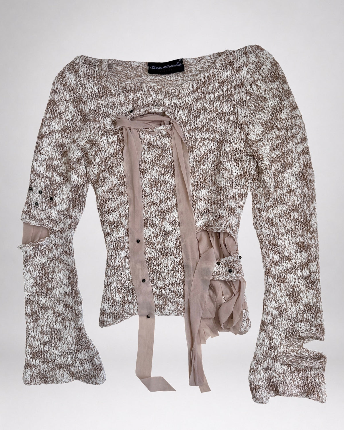 00's Unique distressed knit • Size S