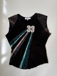 Load image into Gallery viewer, French 00's Belair tiedye beaded baby tee • Size M
