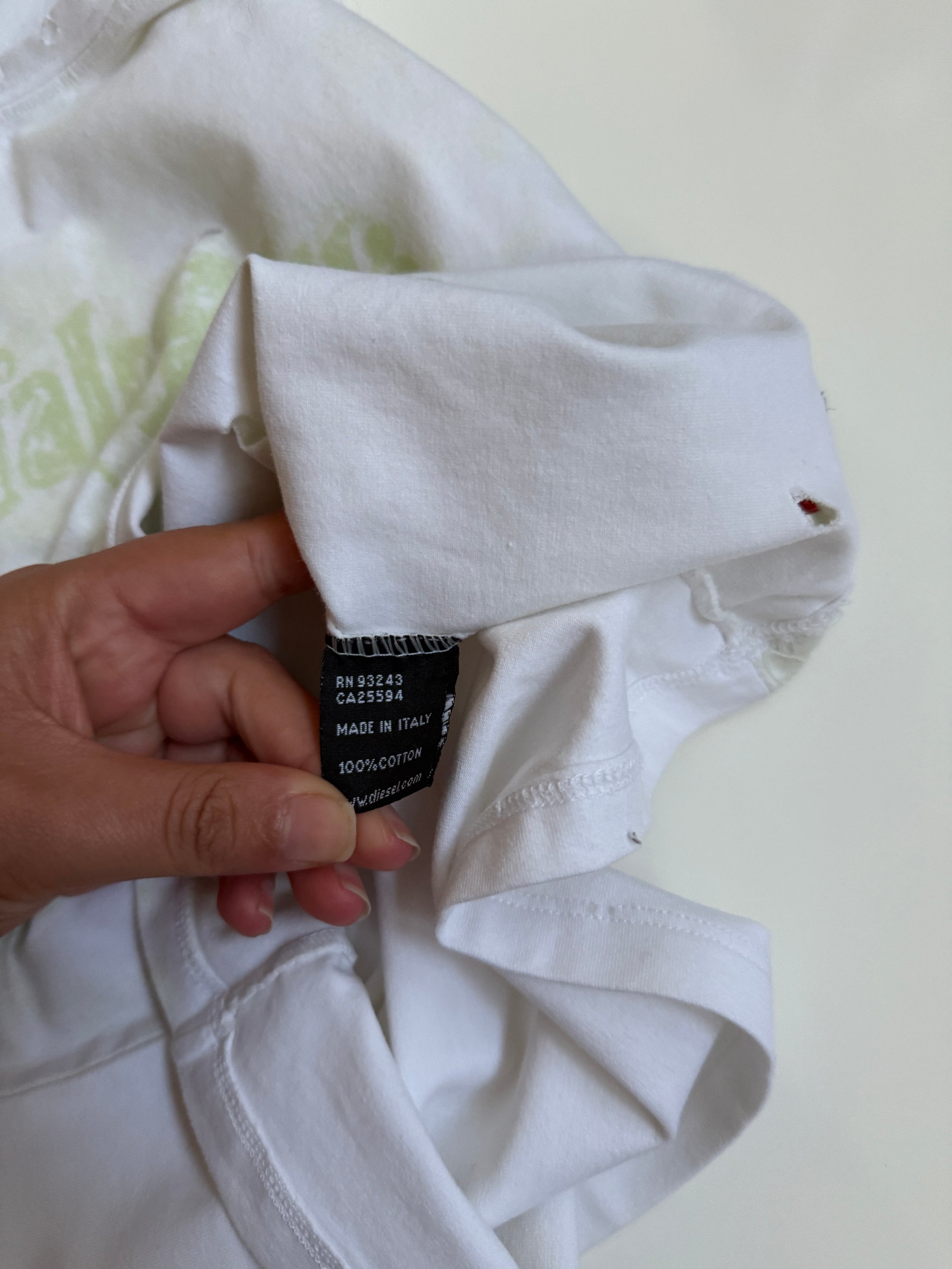 00's Diesel western distressed baby tee • Size S