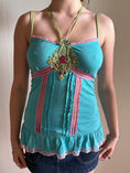 Load image into Gallery viewer, 00's River Island gemstone detail cami • Size S
