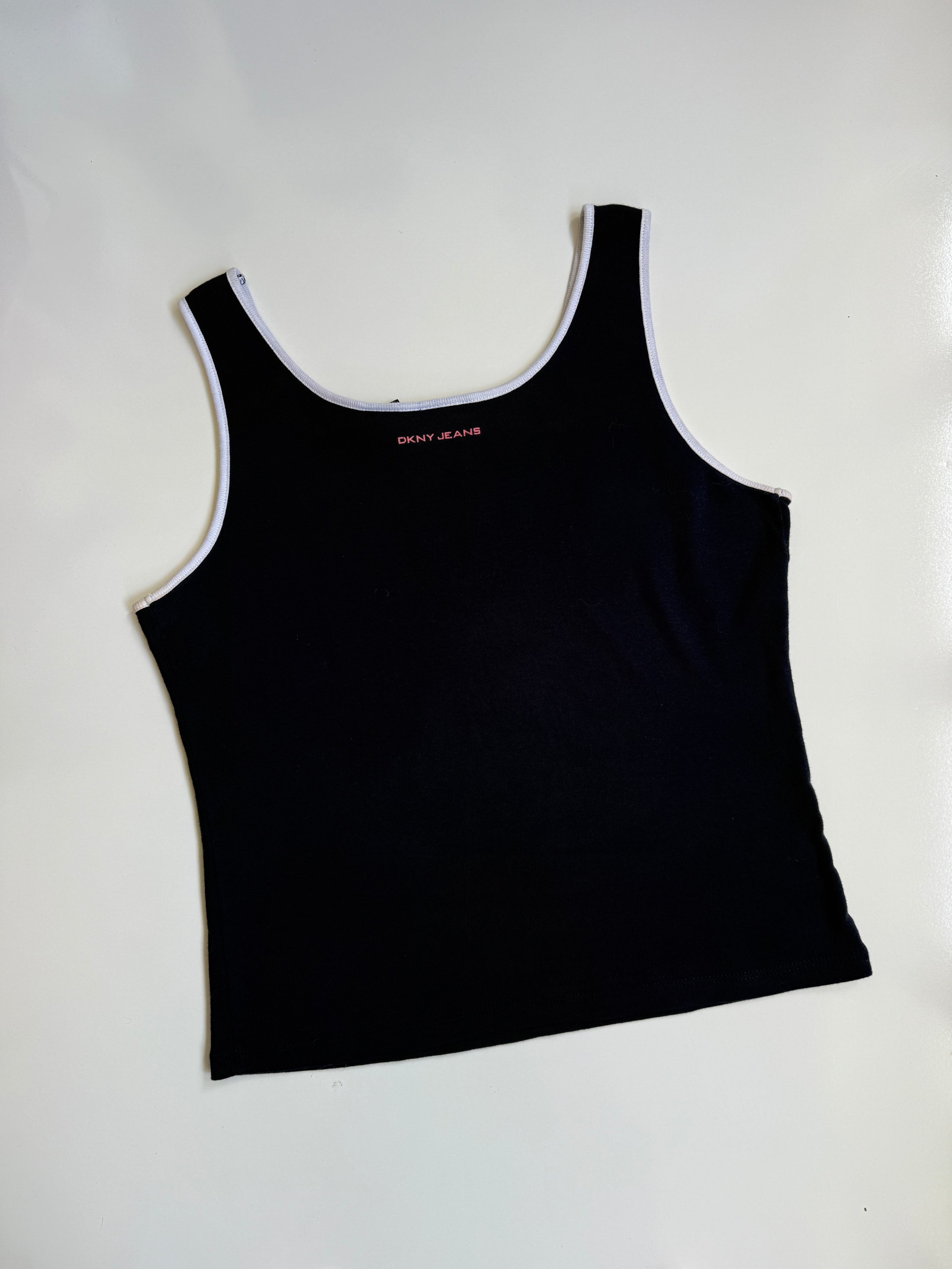 00's DKNY embroidered tank • Size L