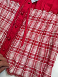 Load image into Gallery viewer, Deadstock 00's plaid ruched coquette top • Size 18
