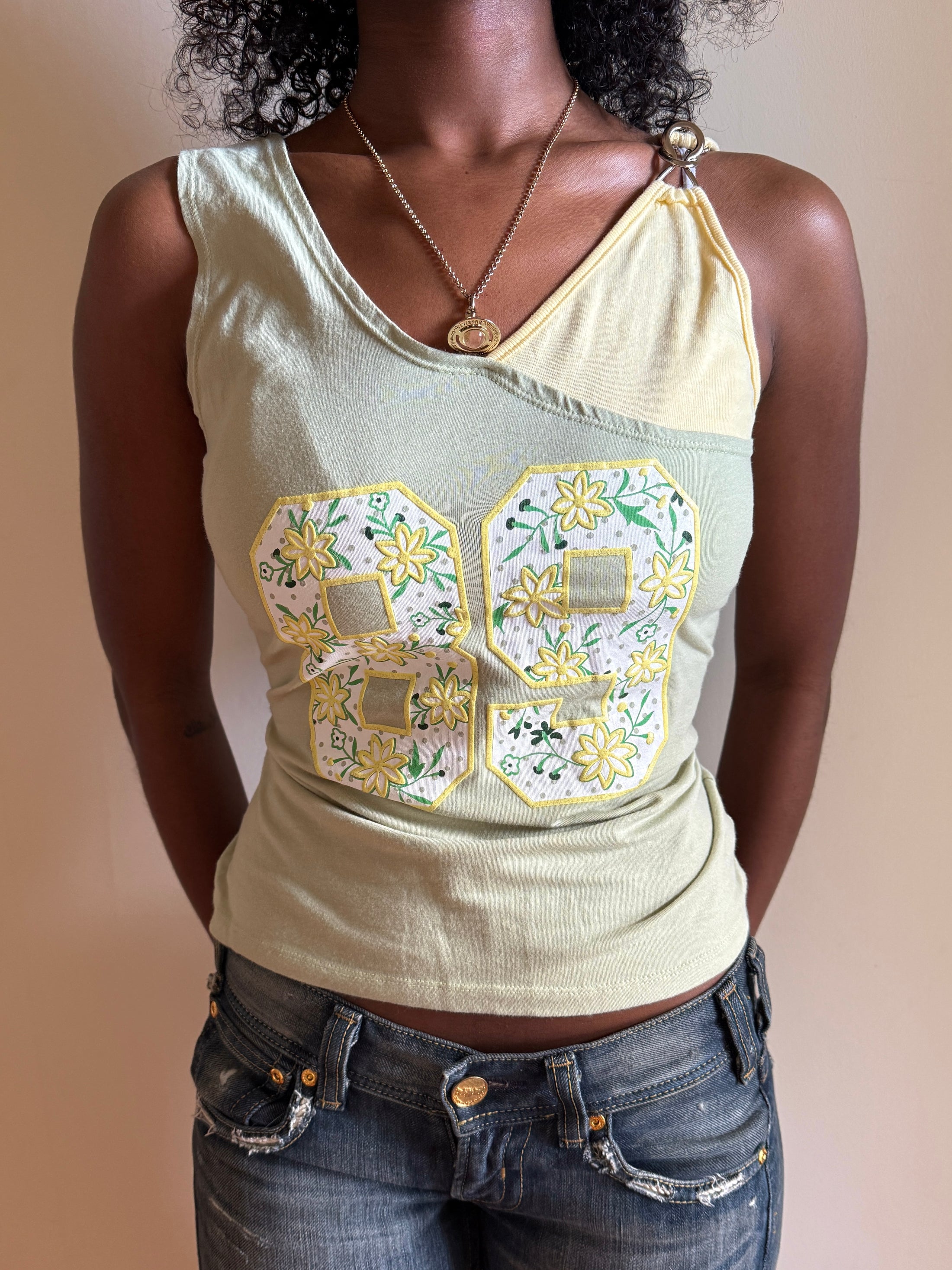 00's DKNY number tank • Size M