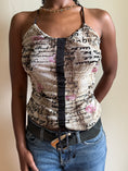 Load image into Gallery viewer, Italian 00's Rinascimento mesh halter • Size S
