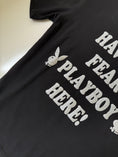 Load image into Gallery viewer, 00's Playboy glitter print baby tee • Size S/M
