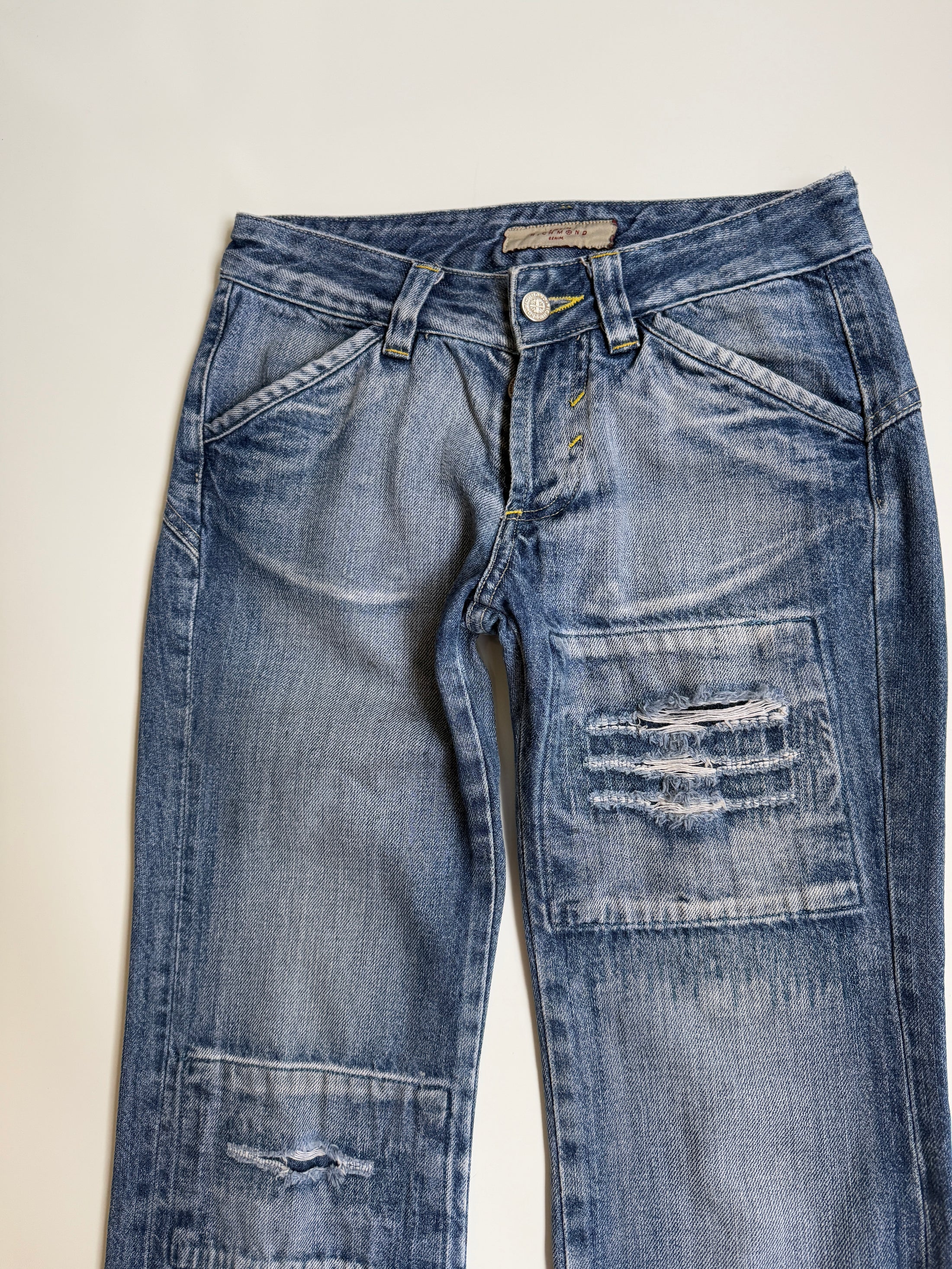 00's Patchwork bootcut jeans *Petite • Size 4-6