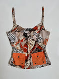 Load image into Gallery viewer, 00's Pick-Up graphic cami w pocket details • Size M
