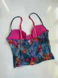 Load image into Gallery viewer, 00's Mesh leopard corset top • Size 10b
