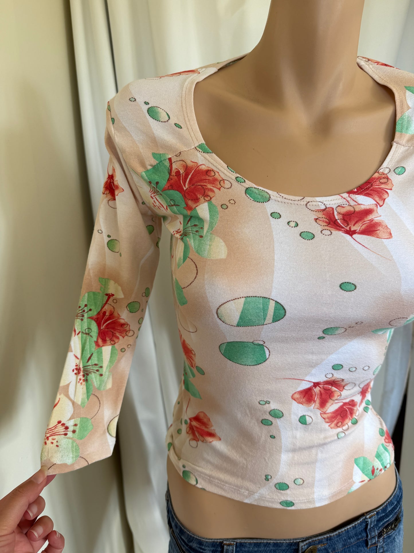 00's Pattern 3/4 sleeve • Size S