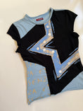 Load image into Gallery viewer, 00's Essenza print baby tee w sequins • Size S
