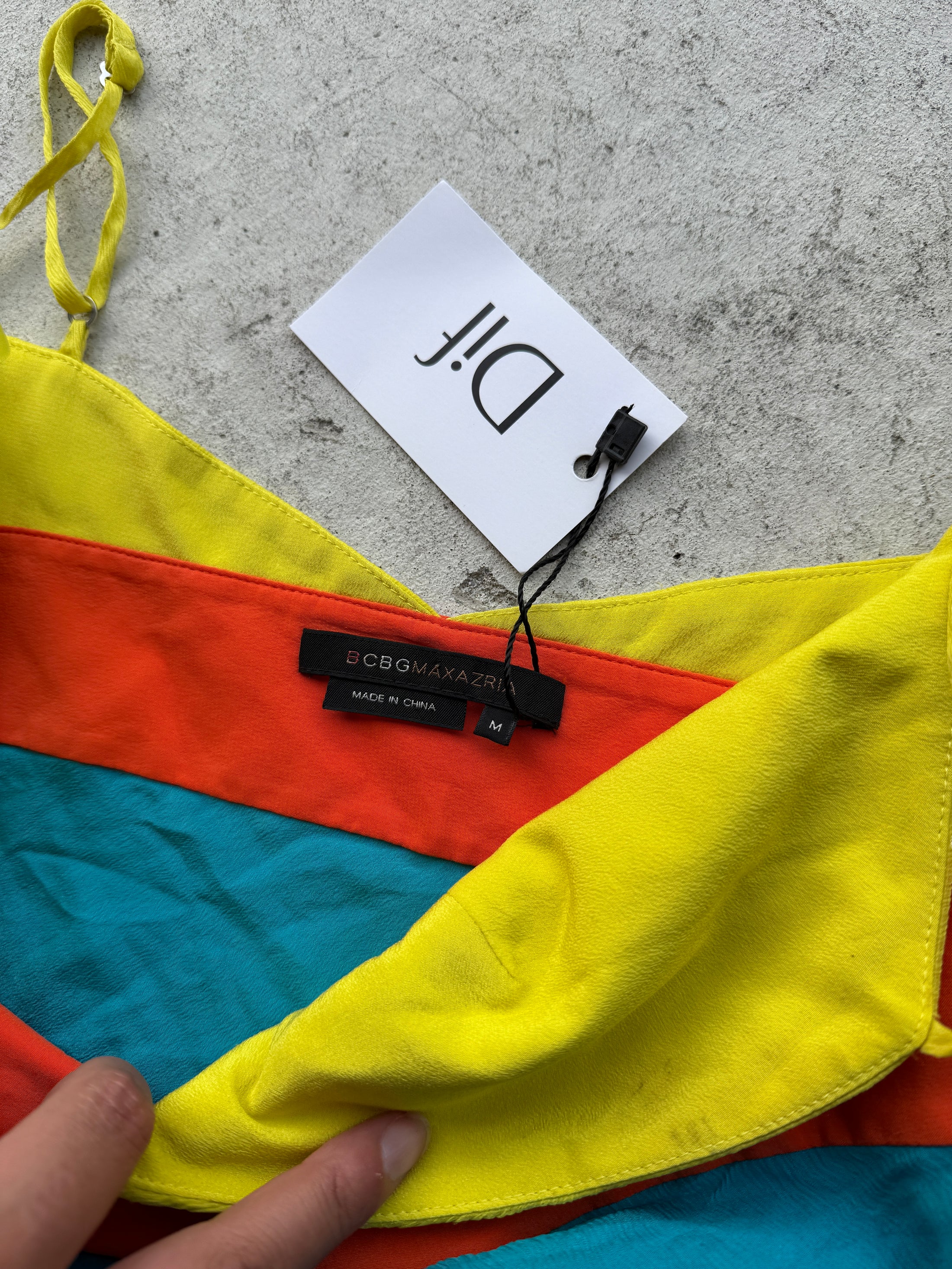 Deadstock 00's BCBG silk cami w sequins • Size S