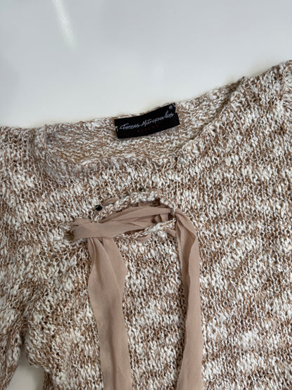 00's Unique distressed knit • Size S