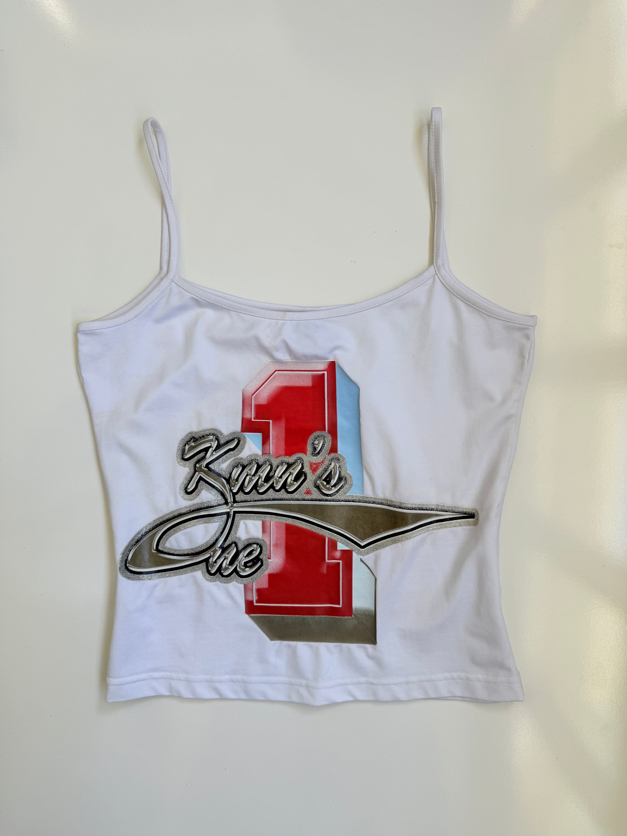 00's Khamsin racer print cami • Size S/M