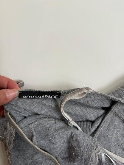 00's Polo Garage ribbed cami w lace sequin detail • Size S