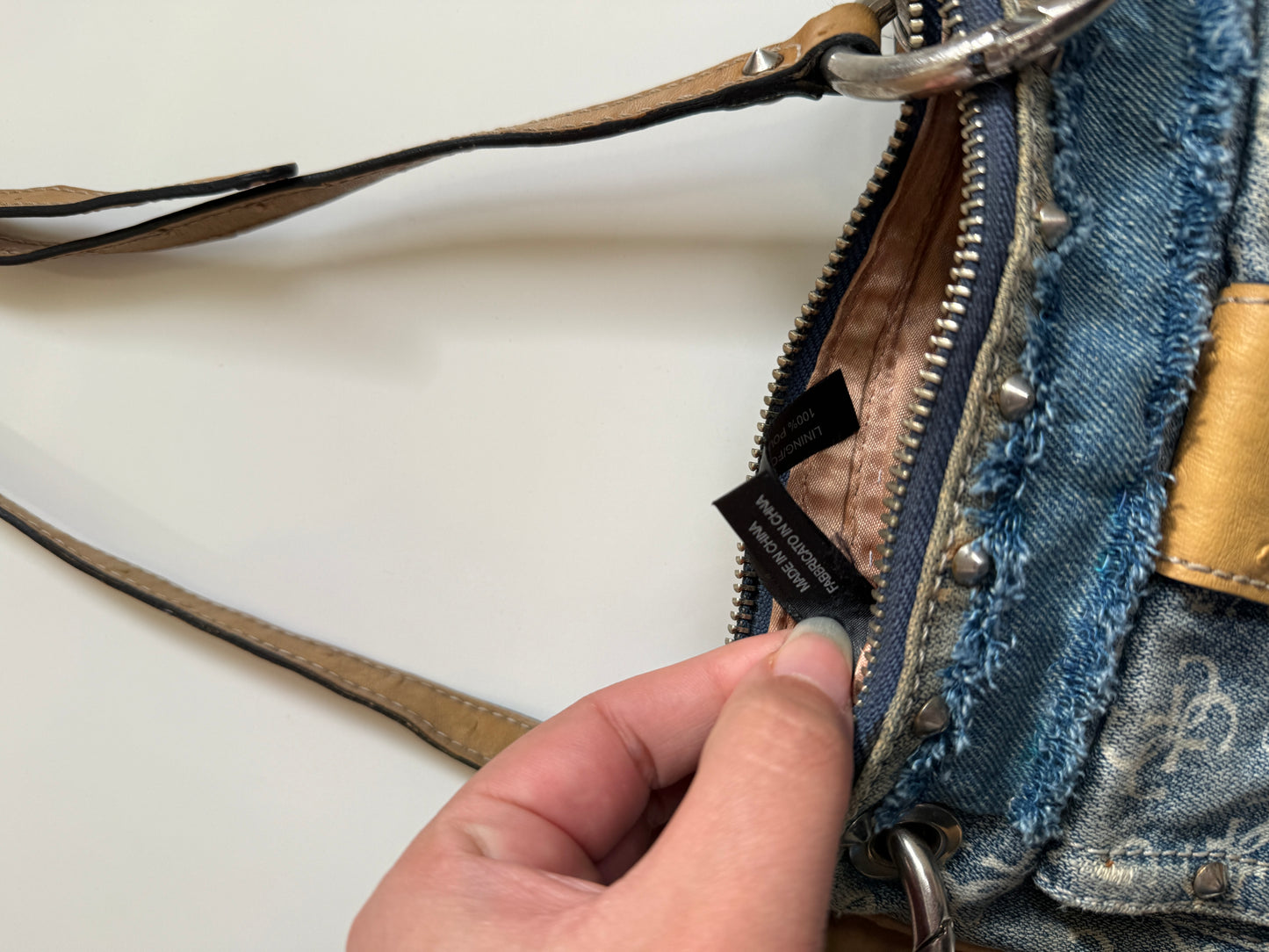 00's Guess denim crossbody