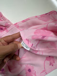 Load image into Gallery viewer, 00's sheer baby pink pattern halter • Size L

