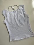 Load image into Gallery viewer, 00's Jennyfer glittery baby tee w halter ring detail • Size S

