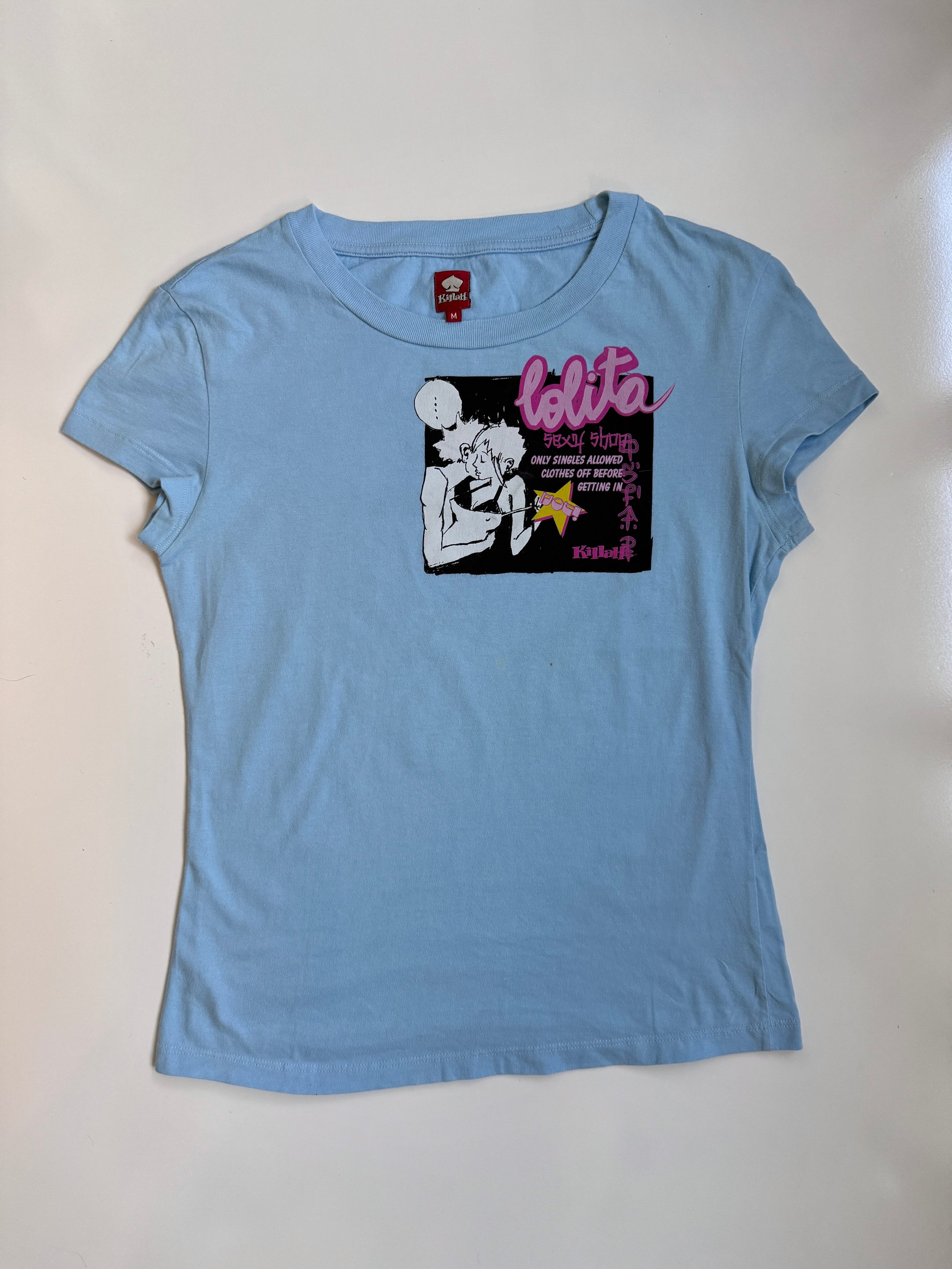 00's KIllah by Miss Sixty "Lolita" print baby tee • Size M