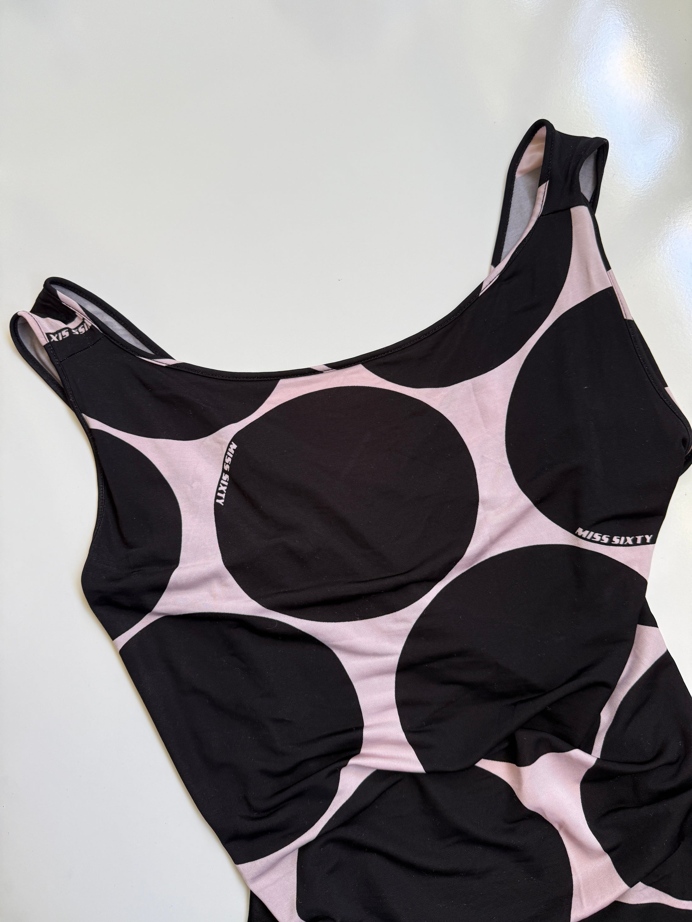 00's Miss Sixty slinky backless polka dot top • Size S