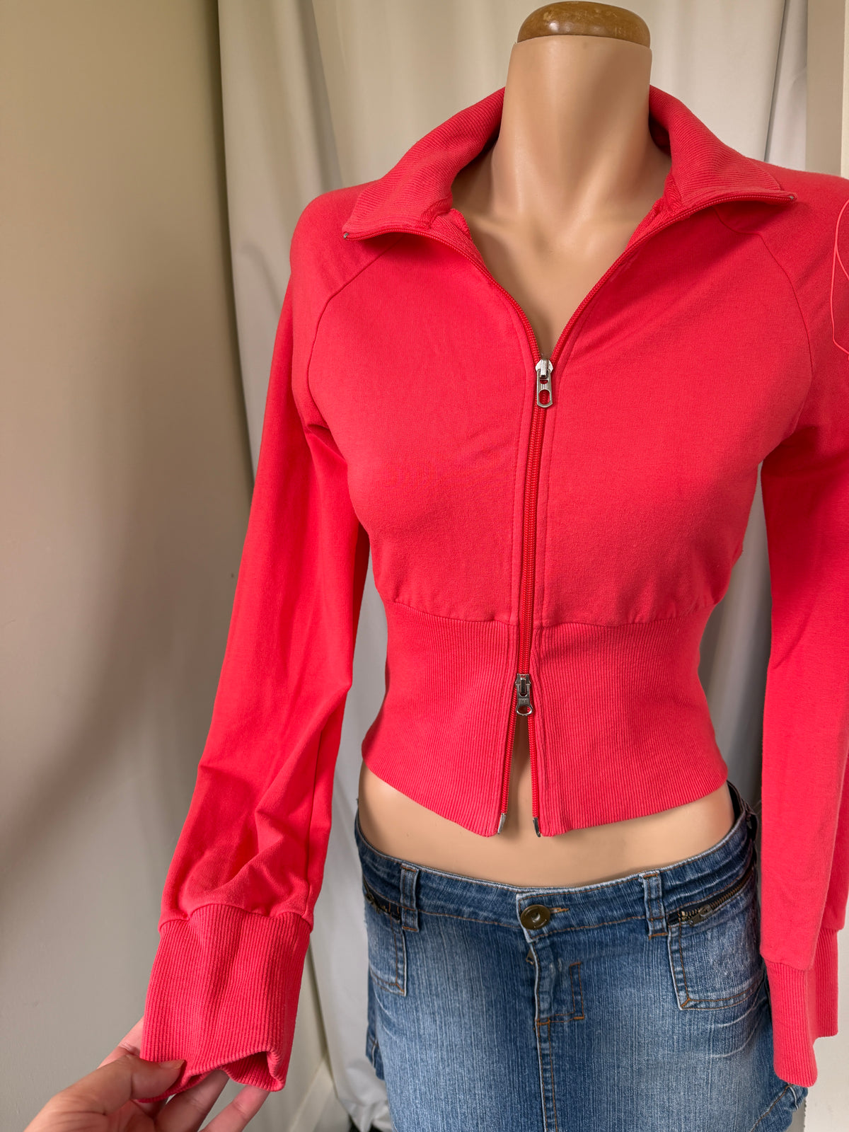 00s Adidas coral zip up • Size S