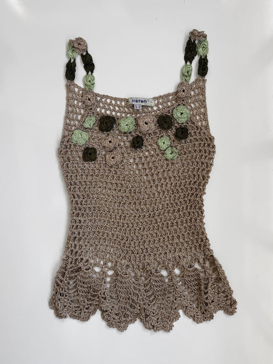 00's Crocheted fairy top • Size S