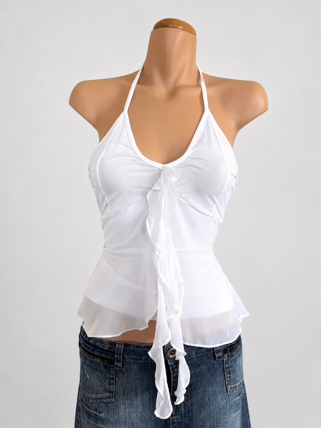 00's Sheer flowy halter • Size S