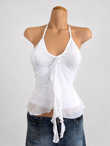 00's Sheer flowy halter • Size S
