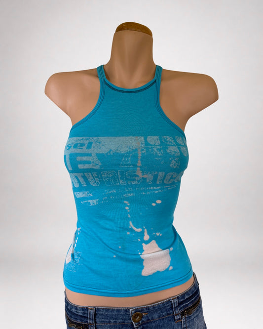 00's Diesel Italian graphic tank • Size S/M