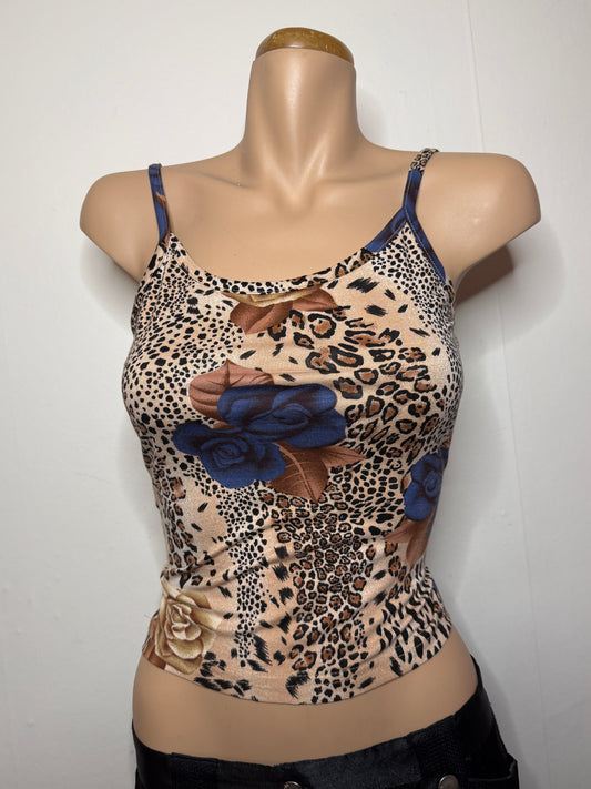 00's leopard print cami • Size S