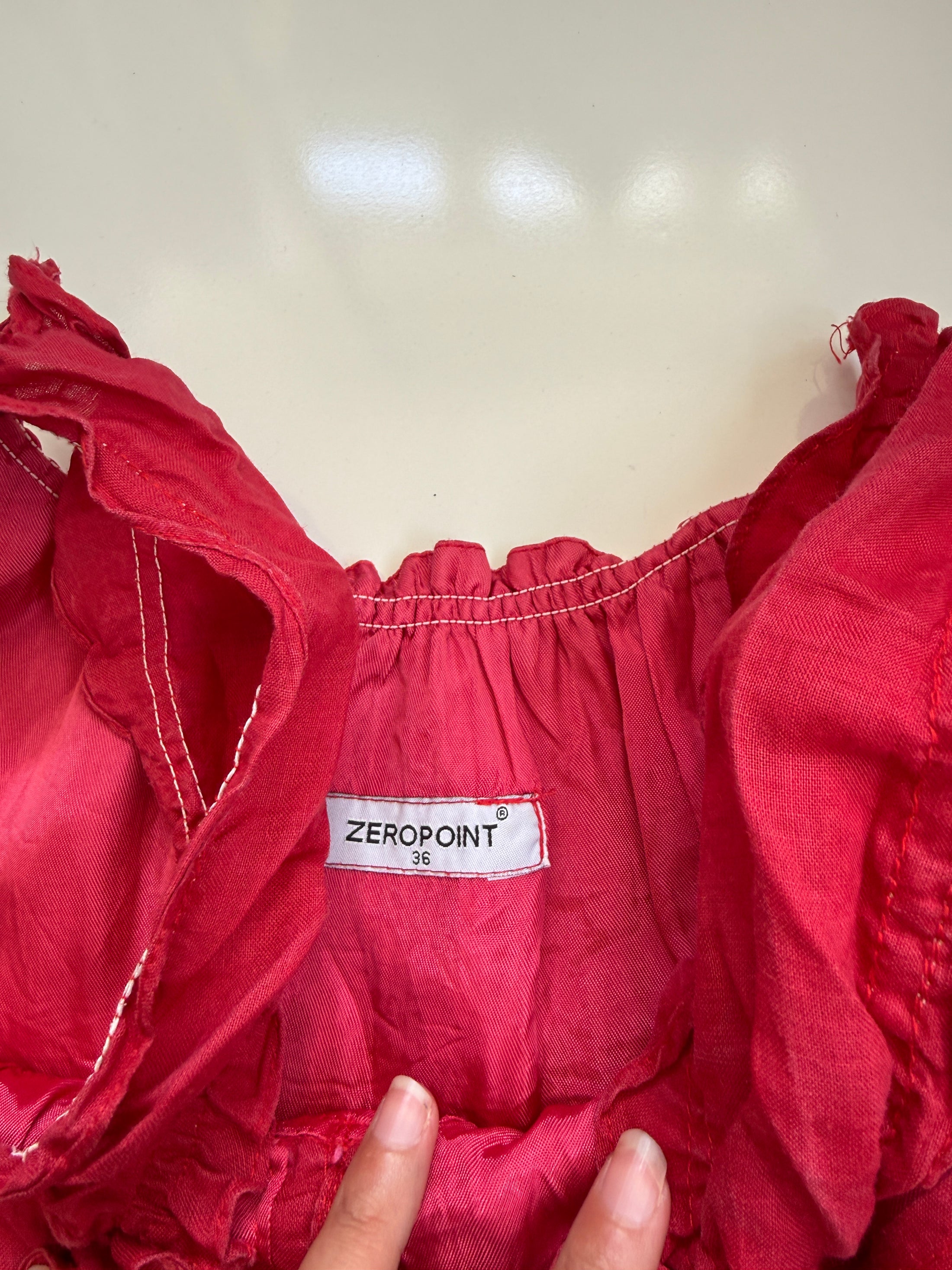 00's Linen milkmaid mini dress • Size S