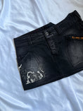 Load image into Gallery viewer, 00's Replay embroidered denim mini skirt • Size 8
