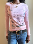 Load image into Gallery viewer, 00's Cachecache cotton graphic print long sleeve • Size M
