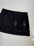 Load image into Gallery viewer, 00's Satin buckle mini skirt  • Size 10-12
