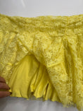Load image into Gallery viewer, 00's Yellow lace micro pleated skirt • Size L/XL

