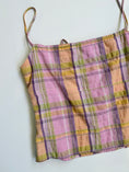 Load image into Gallery viewer, 00's Cotton pastels plaid cami • Size 10
