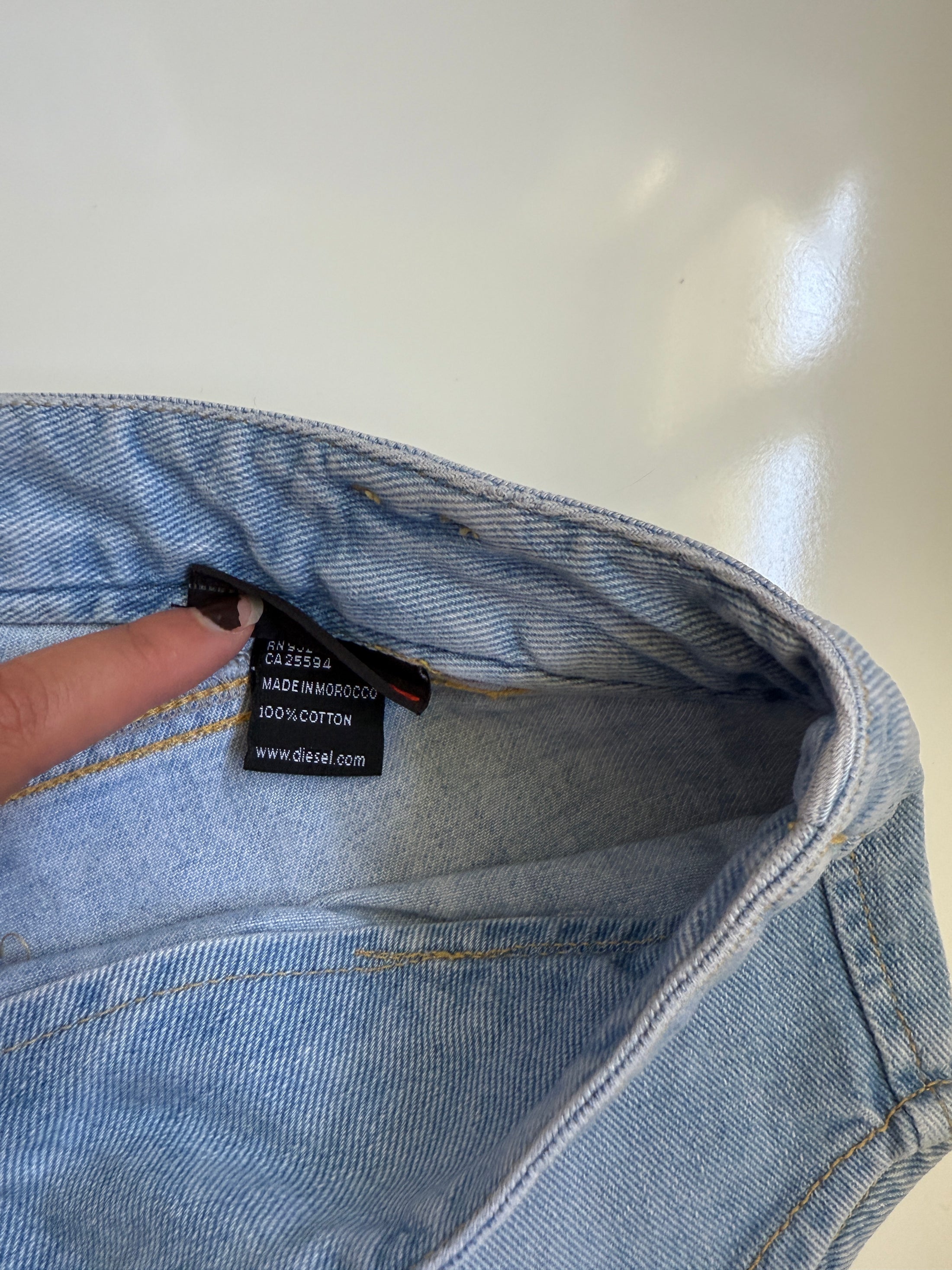 00's Diesel denim micro shorts • Size 8