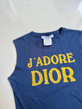 Load image into Gallery viewer, SS02 Christian Dior "J'adore Dior" tank Navy/Yellow• Size 8/10
