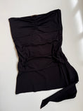 Load image into Gallery viewer, 00's asym tube top w ruffle detail • Size L
