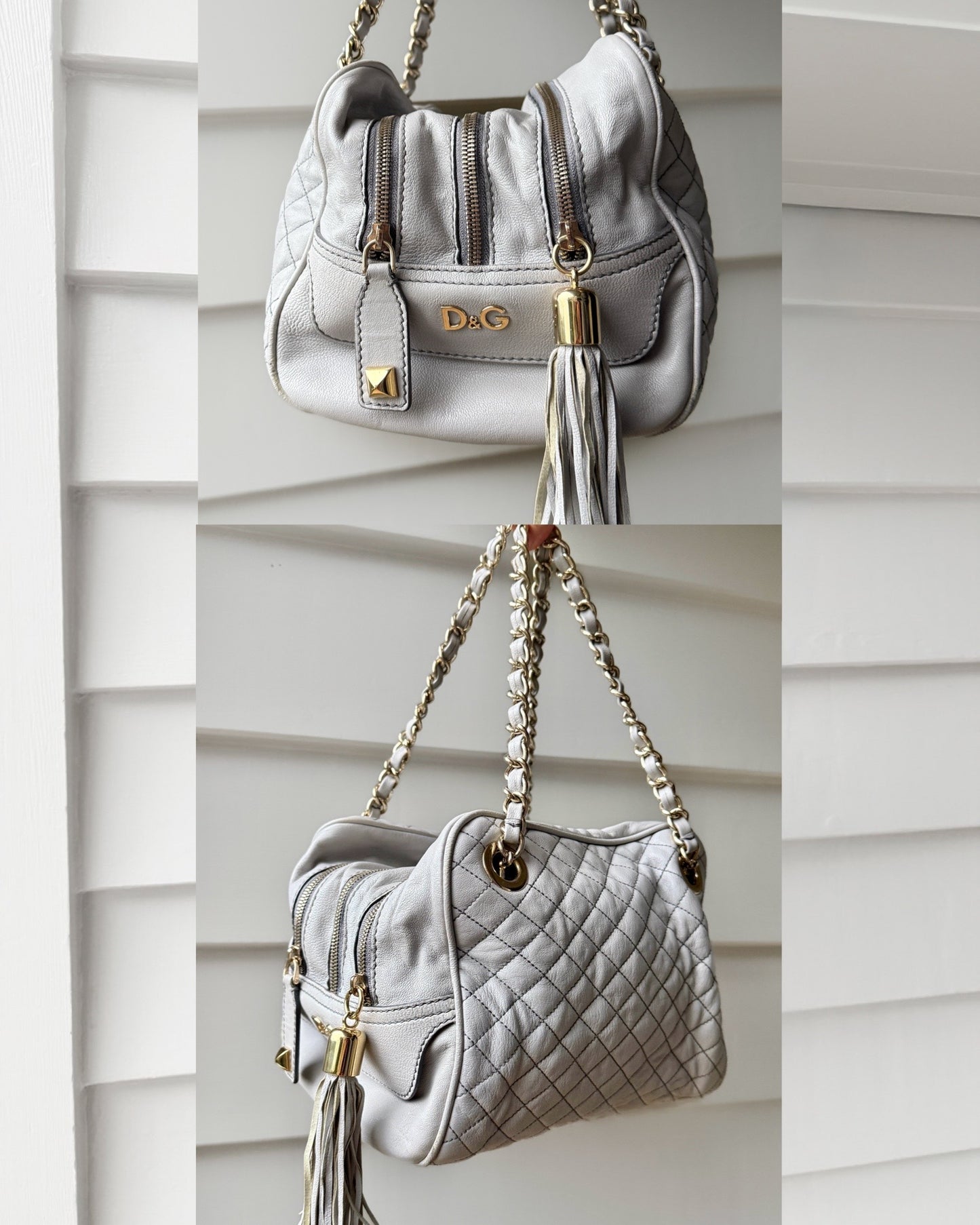 00's Dolce & Gabbana lily glam genuine leather bag