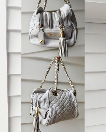 00's Dolce & Gabbana lily glam genuine leather bag
