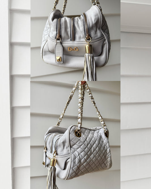 00's Dolce & Gabbana lily glam genuine leather bag