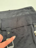Load image into Gallery viewer, 00's Satin buckle mini skirt  • Size 10-12
