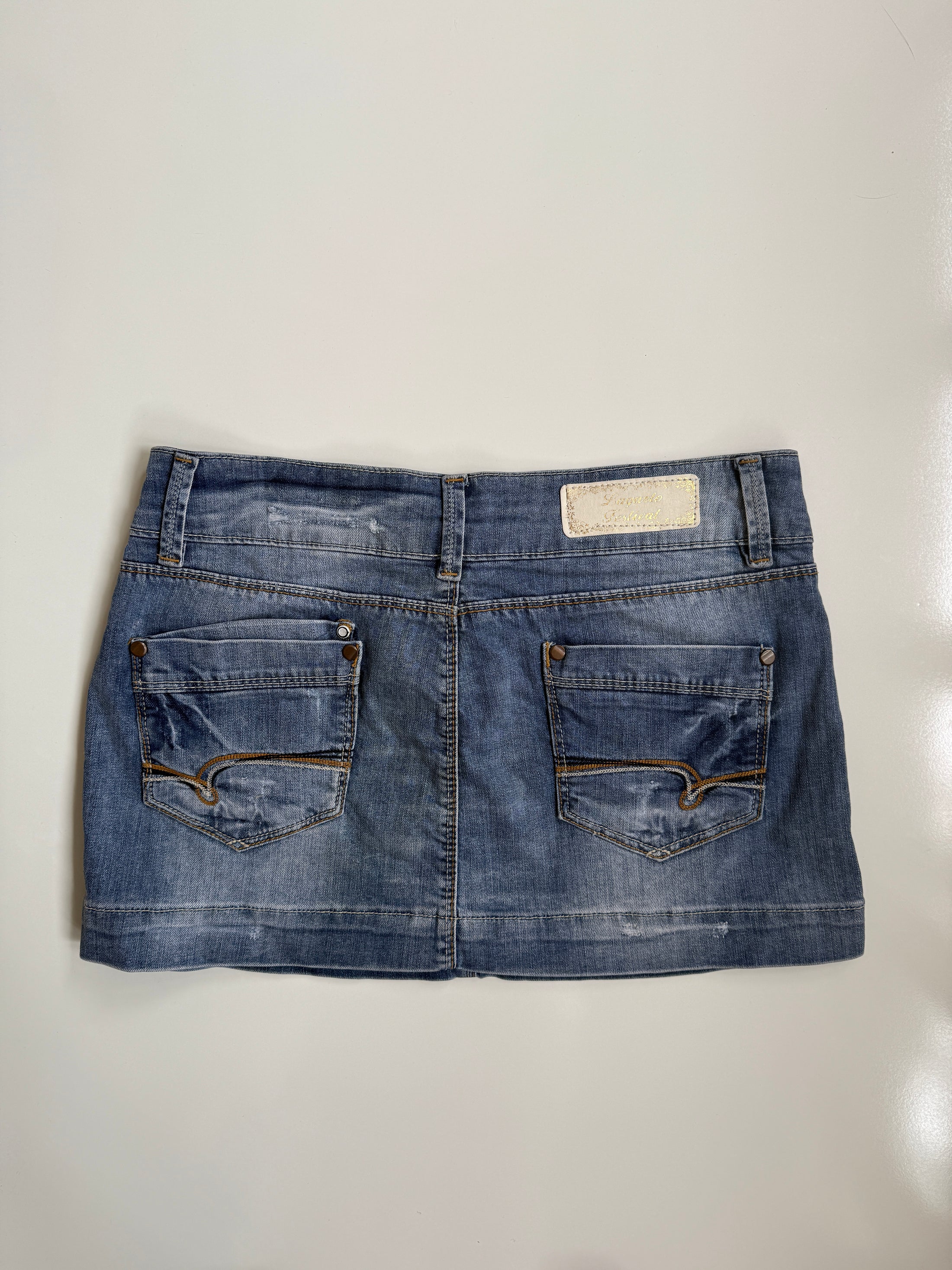00's LCR denim mini • Size 10