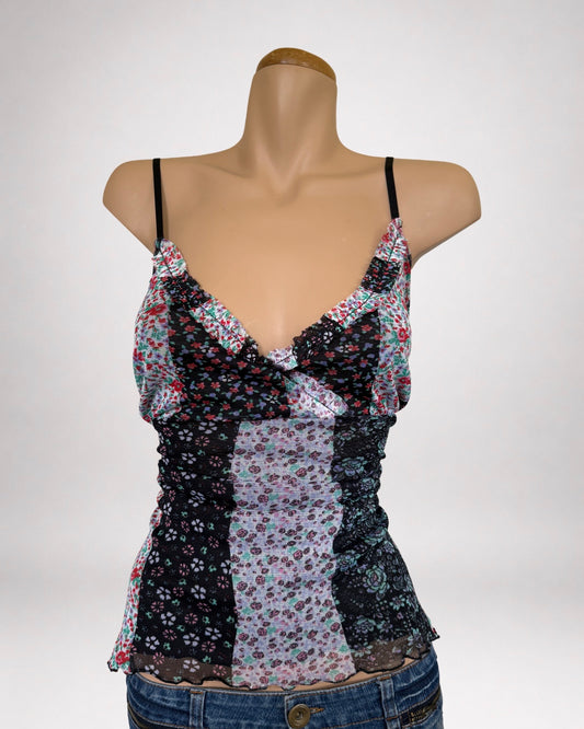 00's Yessica fairy mesh cami • Size 18