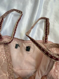 Load image into Gallery viewer, 00's Baby pink lined lace cami w floral trim

