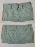 Load image into Gallery viewer, 00's Hollister green pinstripe micro mini • Size 8
